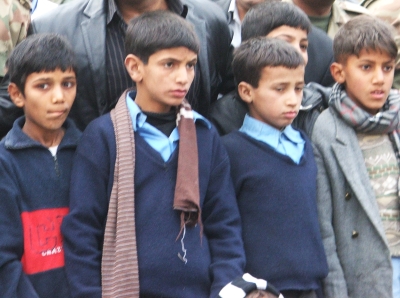 Boys in school uniforms