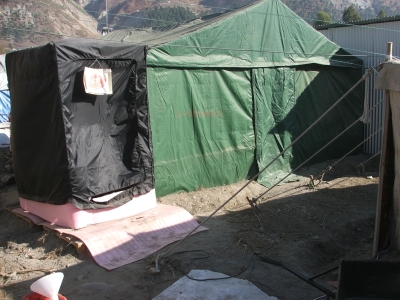 Toilet and Sleeping area in Balakot