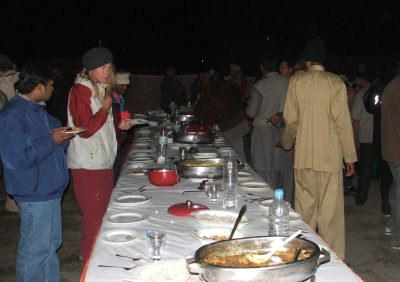 Eating around the table